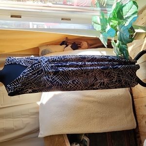 Black and gold maxi dress